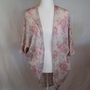 Long Floral Cardigan